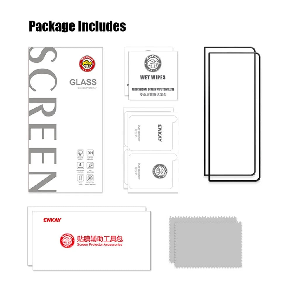 ENKAY HAT PRINCE 2PCS / Set For Samsung Galaxy Z Fold4 5G Full Covering Sensitive Touch Screen Protector 0.26mm 2.5D Anti-scratch Anti-fingerprint Tempered Glass Film - 7