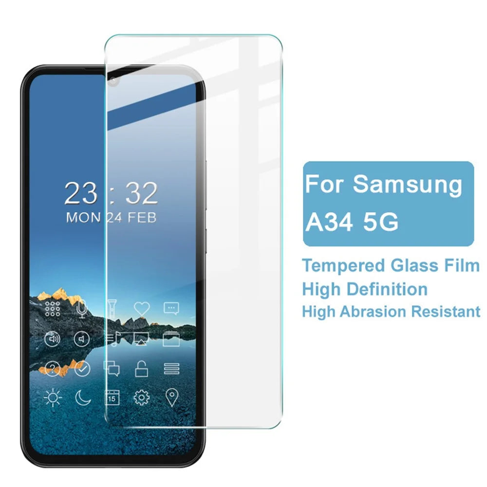 IMAK H Series for Samsung Galaxy A34 5G Ultra Clear Anti-explosion Tempered Glass Film Phone Screen Protector - 3