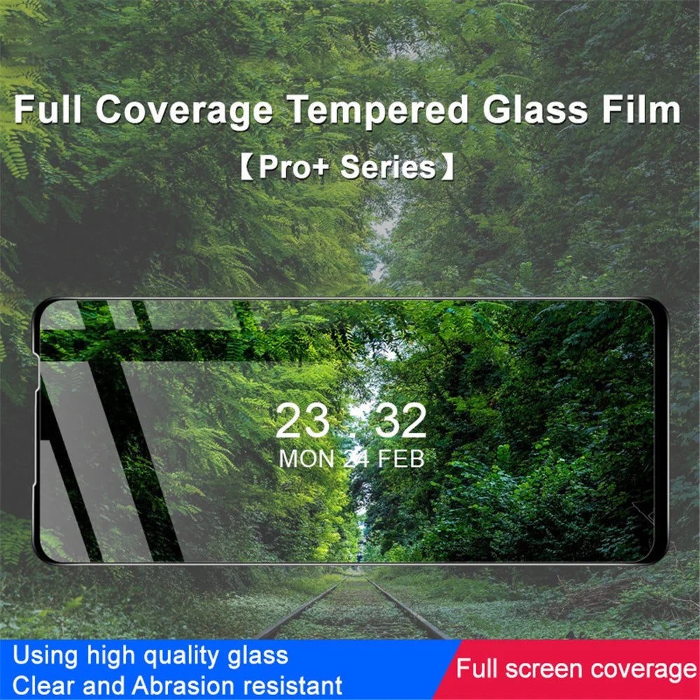 IMAK Pro+ Series for Motorola Moto G73 5G Explosion-proof HD Clear Tempered Glass Full Screen Protector Scratch-resistant Phone Screen Film - 3