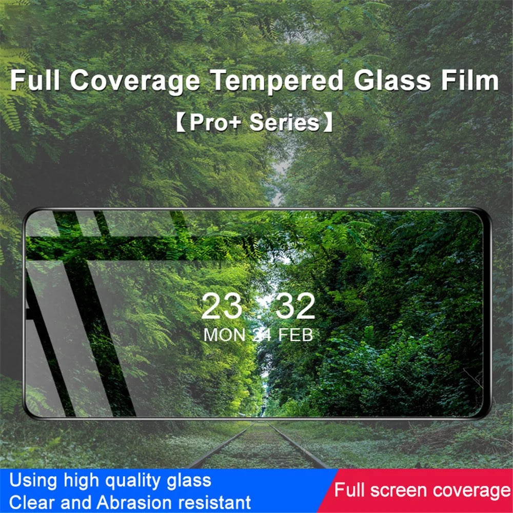 IMAK Pro+ Series Full Screen Protector for Motorola Moto G53 5G, HD Clear Anti-explosion Tempered Glass Film - 3