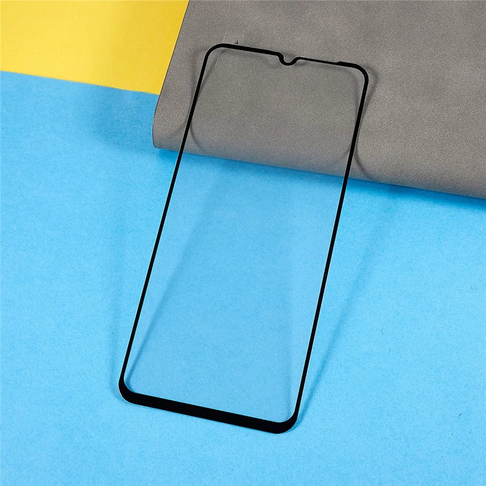 For Motorola Moto E22i 4G / Moto E22 4G Tempered Glass Film Silk Printing Full Glue Ultra Clear Full Screen Protector - 3
