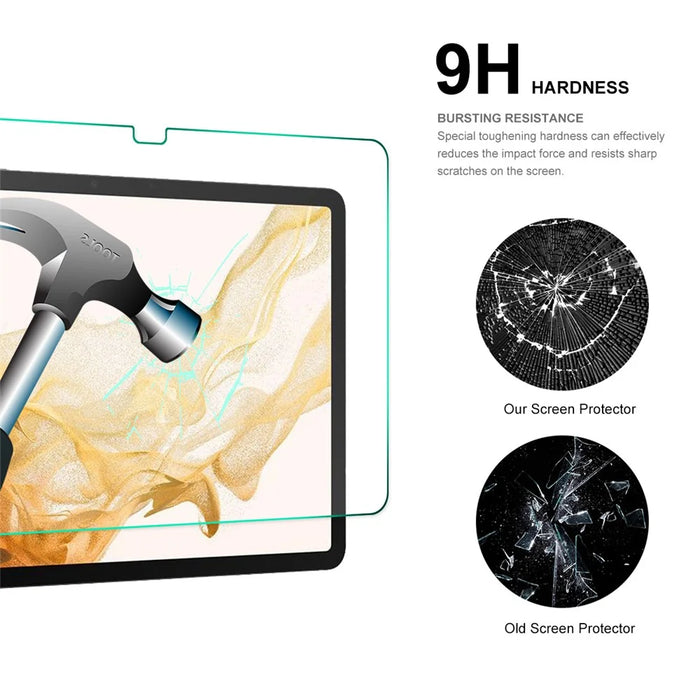 ENKAY HAT PRINCE 2Pcs Tempered Glass Screen Protector for Samsung Galaxy Tab S9+ / S8+ / S7 FE 0.33mm 9H 2.5D Anti-explosion Screen Protector - 4