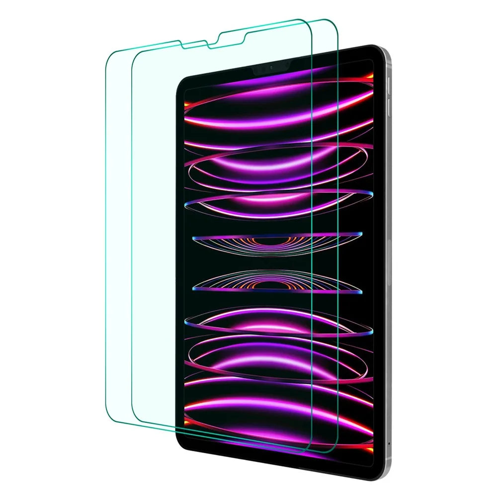 ENKAY HAT PRINCE 2Pcs for iPad Pro 12.9 (2022) / (2021) / (2020 / (2018) Screen Protector HD Clear 0.33mm 9H 2.5D Arc Edge Tempered Glass Film - 1