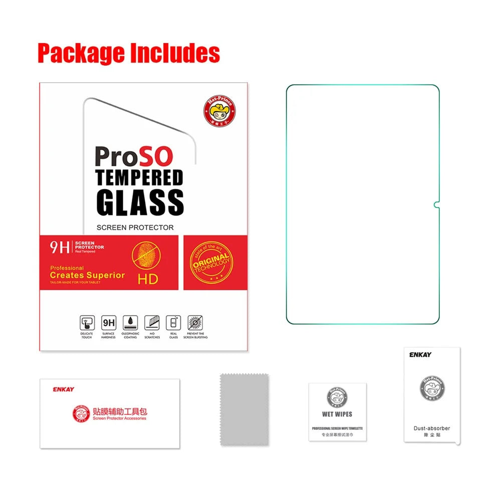 ENKAY HAT PRINCE 0.33mm Tempered Glass Film for Honor Pad 8, 9H 2.5D Arc Edge Full Glue HD Clear Screen Protector - 7