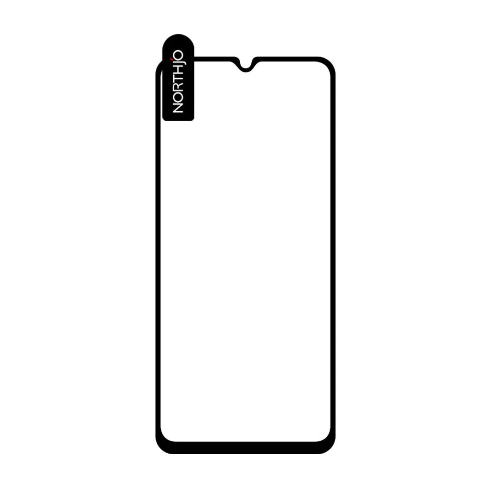 NORTHJO A+ Sensitive Touch Screen Protector For Samsung Galaxy A34 5G, Silk Printing 2.5D 0.3mm High Aluminum-silicon Glass Film - Black - 2