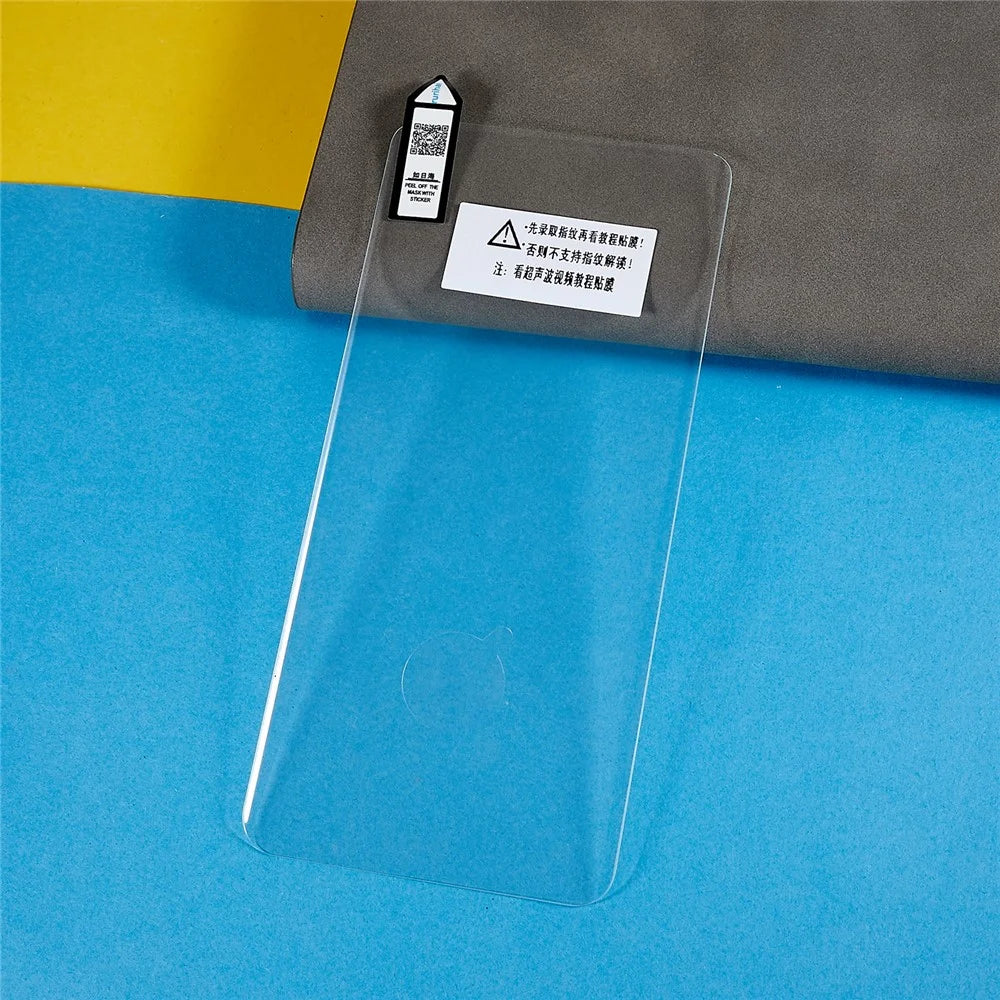 RURIHAI UV Liquid Screen Protector for vivo X80 Pro 5G / X90 Pro+ 5G HD Clear 3D Curved Tempered Glass Full Screen Film Support Fingerprint Unlock - 6