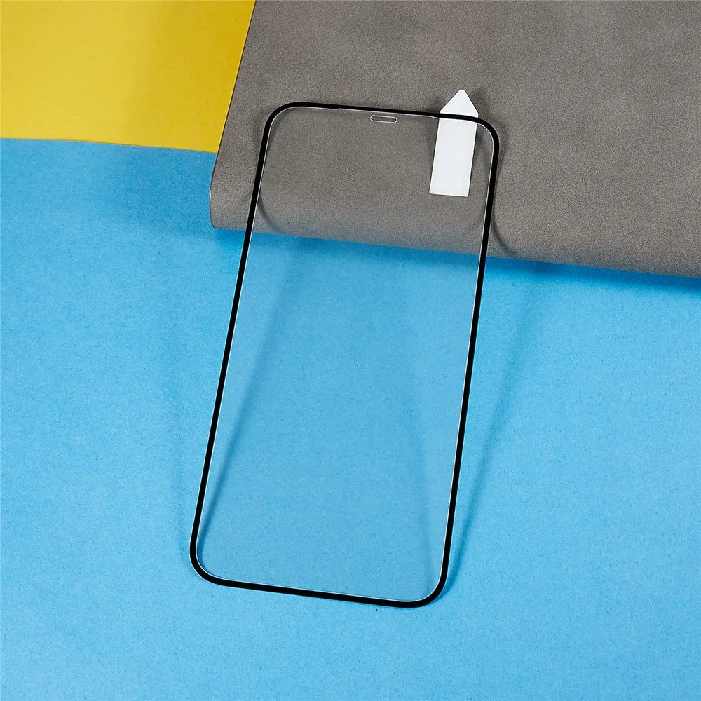 RURIHAI For iPhone 12 / 12 Pro 6.1 inch AGC Glass Screen Protector 3D Carbon Fiber Edge 0.26mm HD Clear Screen Film - 3
