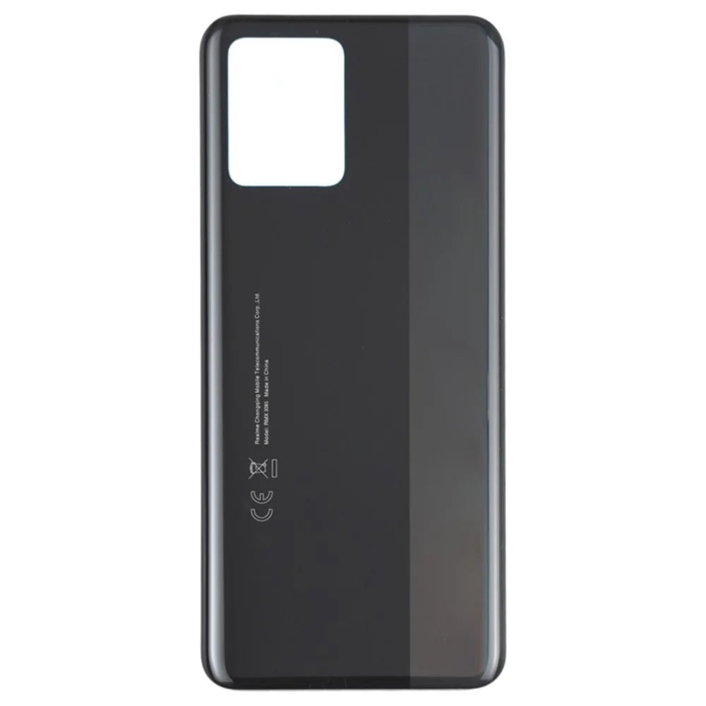 For Realme 8 4G Back Battery Housing Cover Replacement Part - Black - 2