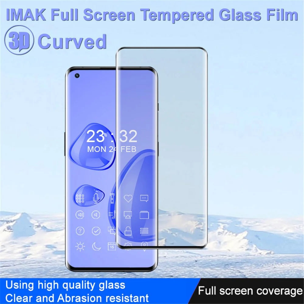IMAK For OnePlus 11 5G Tempered Glass Film 3D Curved Ultra Clear Full Coverage Phone Screen Protector - 4