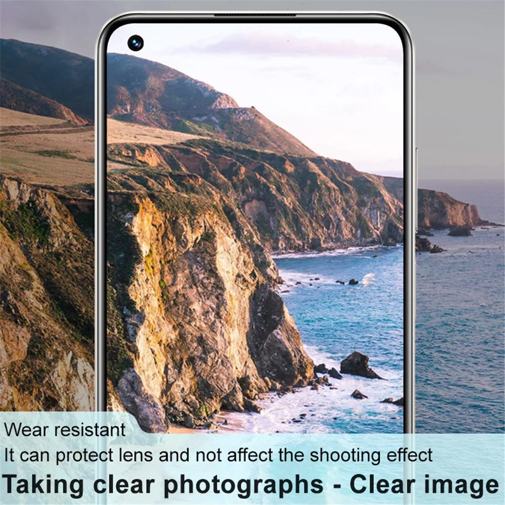 IMAK For Realme 10 4G Tempered Glass Lens Film + Acrylic Lens Cap HD Clear Anti-scratch Camera Lens Protector (Black Version) - 6
