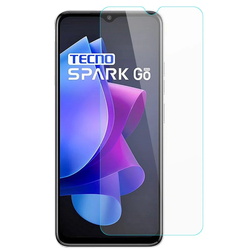 For TECNO Spark Go 2023 4G Anti-Dust HD Clear Tempered Glass Film 0.3mm Arc Edge Cell Phone Screen Protector - 1