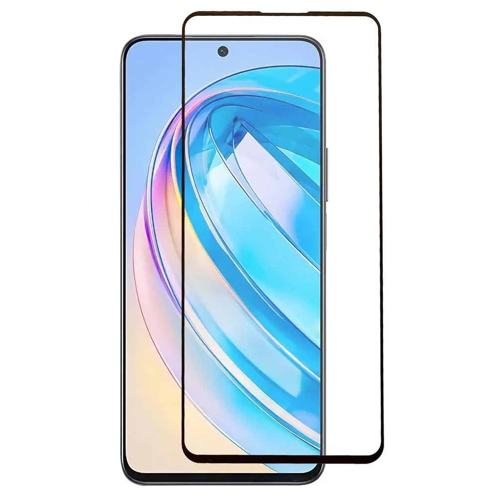 Tempered Glass Screen Protector for Honor X8a 4G Silk Printing Ultra Clear Front Screen Film - 1