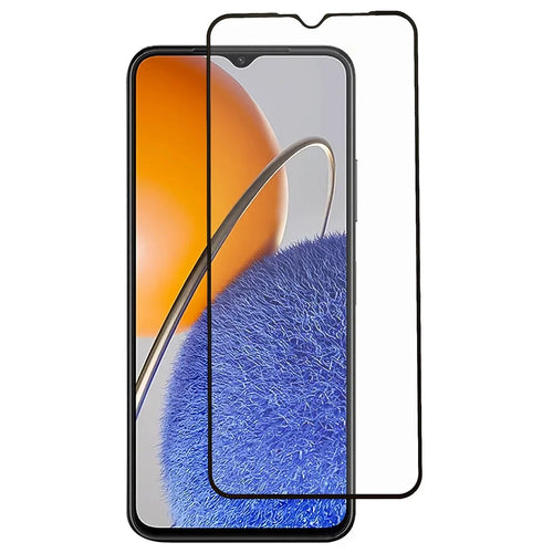 For Huawei nova Y61 4G Tempered Glass Screen Protector Silk Printing Ultra Clear Screen Guard Full Glue Film - 1