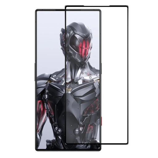 NORTHJO A+ For ZTE nubia Red Magic 8 Pro+ 5G / nubia Red Magic 8 Pro 5G Silk Printing High Aluminum-silicon Glass Screen Protector - Black - 1