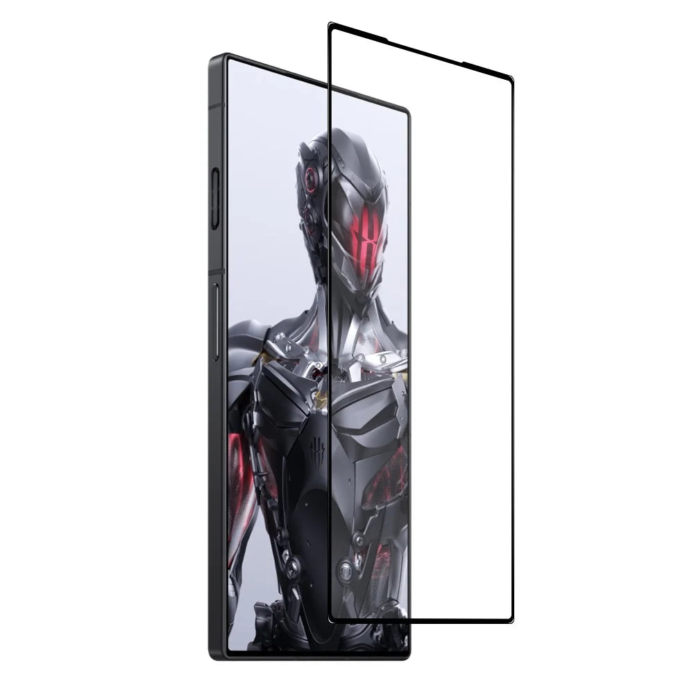 NORTHJO A+ For ZTE nubia Red Magic 8 Pro+ 5G / nubia Red Magic 8 Pro 5G Silk Printing High Aluminum-silicon Glass Screen Protector - Black - 3