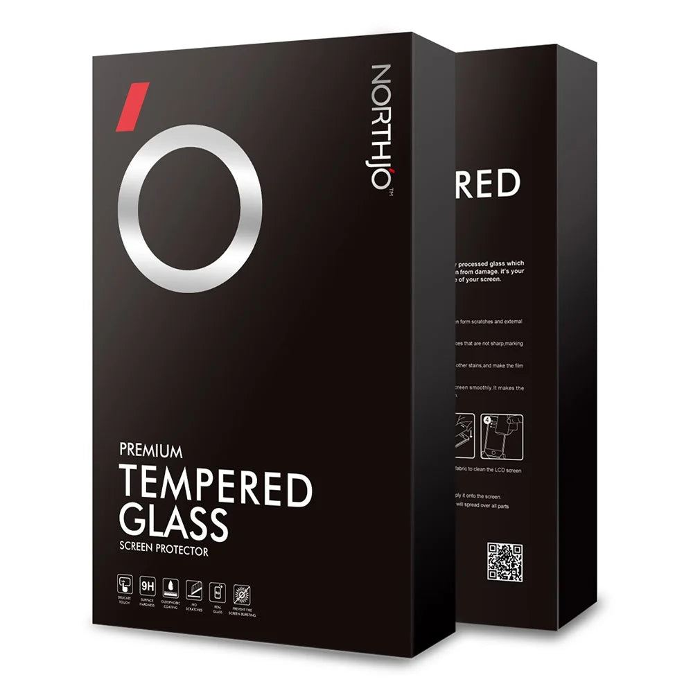 NORTHJO A+ For ZTE nubia Red Magic 8 Pro+ 5G / nubia Red Magic 8 Pro 5G Silk Printing High Aluminum-silicon Glass Screen Protector - Black - 4