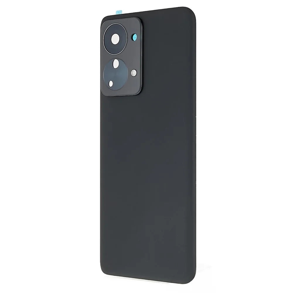 For OnePlus Nord 2T 5G OEM Battery Housing with Adhesive Sticker + Camera Lens Cover - Black - 2
