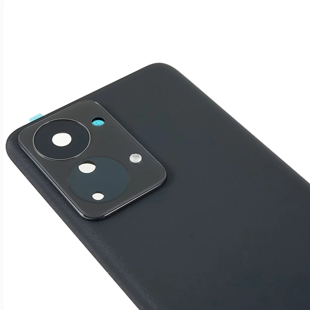For OnePlus Nord 2T 5G OEM Battery Housing with Adhesive Sticker + Camera Lens Cover - Black - 6