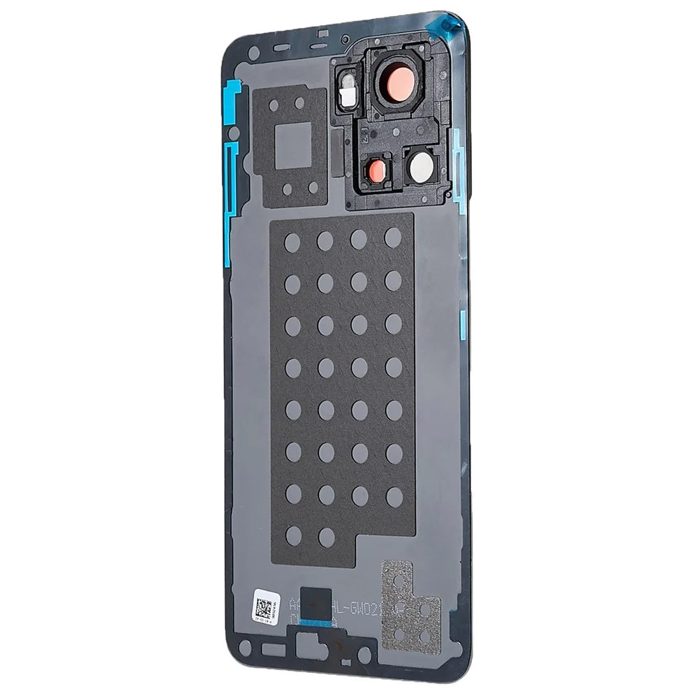 For OnePlus 10R 5G OEM Battery Housing with Adhesive Sticker + Camera Lens Cover - Black - 3