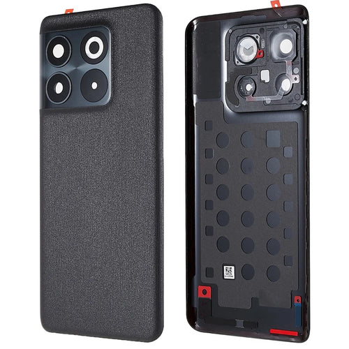 For OnePlus 10T 5G OEM Battery Housing with Adhesive Sticker + Camera Lens Cover - Black - 1