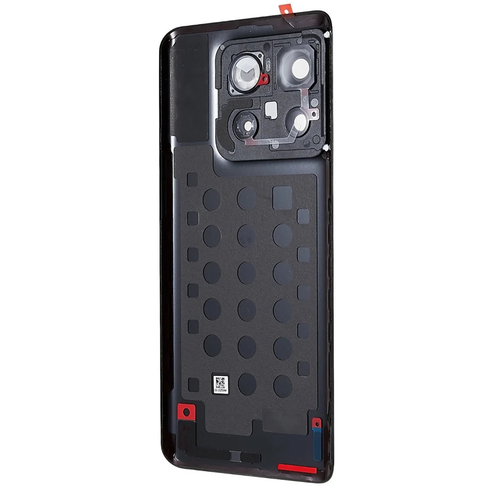 For OnePlus 10T 5G OEM Battery Housing with Adhesive Sticker + Camera Lens Cover - Black - 3