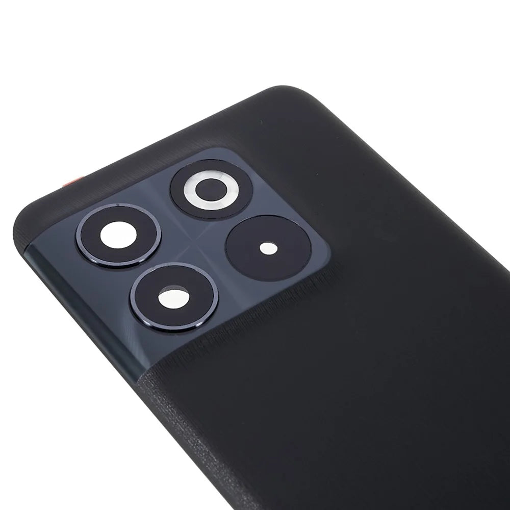 For OnePlus 10T 5G OEM Battery Housing with Adhesive Sticker + Camera Lens Cover - Black - 6