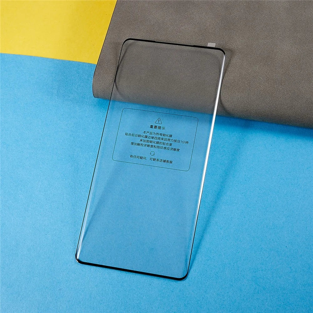 For Honor X9a 5G / Magic5 Lite 5G / X40 5G / 60 5G / 70 5G Curved Edge Tempered Glass Film Side Glue Silk Printing Screen Protector (Support Fingerprint Unlock) - 3