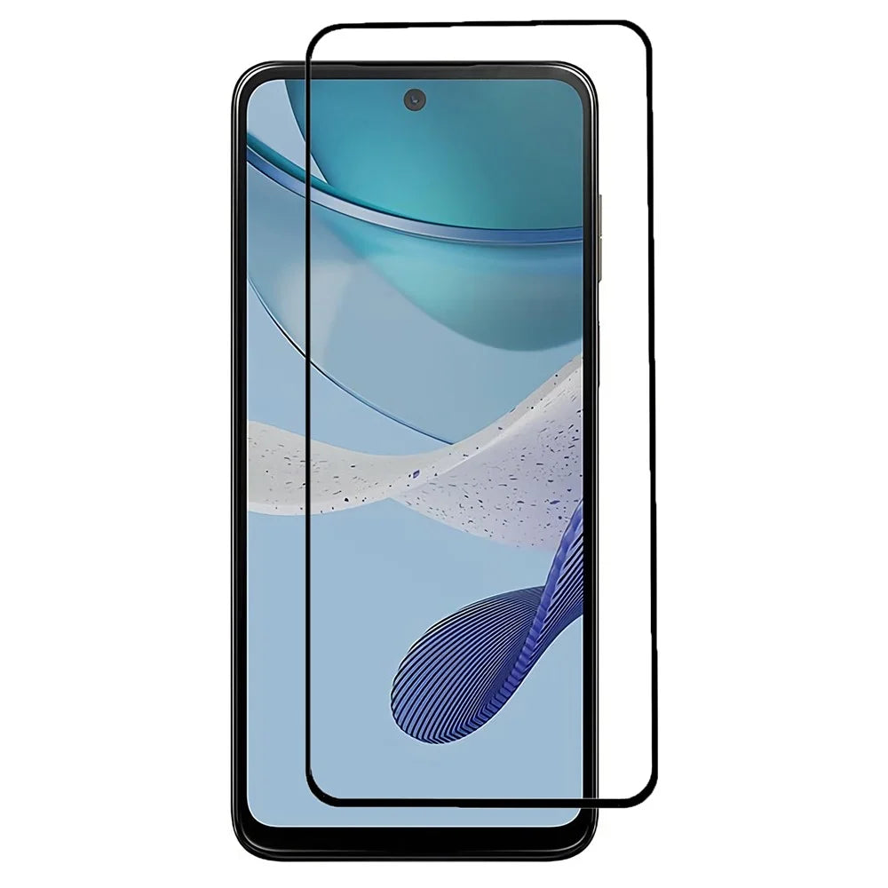 Tempered Glass Screen Protector for Motorola Moto G53 5G Silk Printing Full Glue Full Cover Clear Screen Film - 1