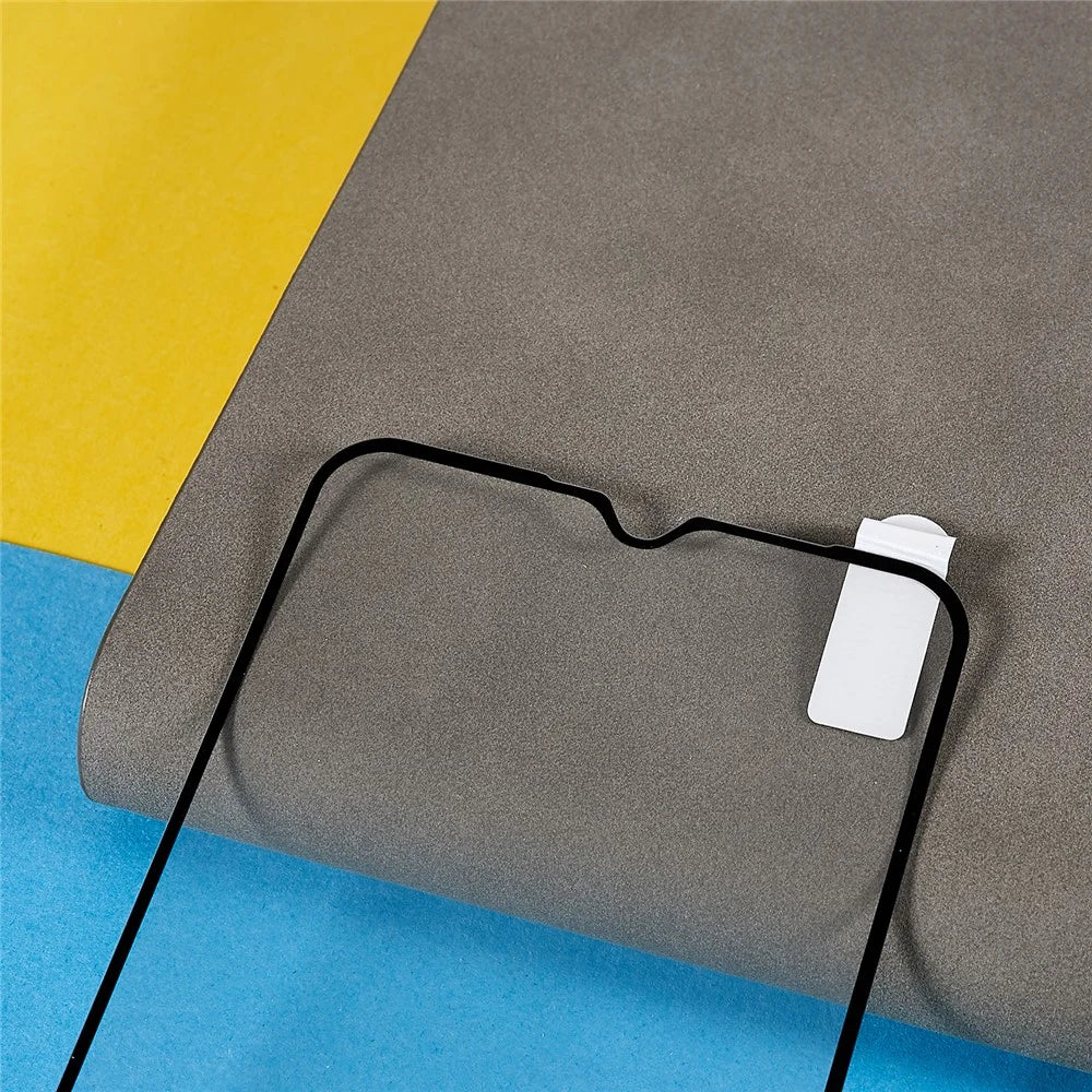 For Samsung Galaxy A04e 4G / F04 4G / M04 4G Silk Printing Full Screen Protector Black Edge Full Glue Tempered Glass Film - 4