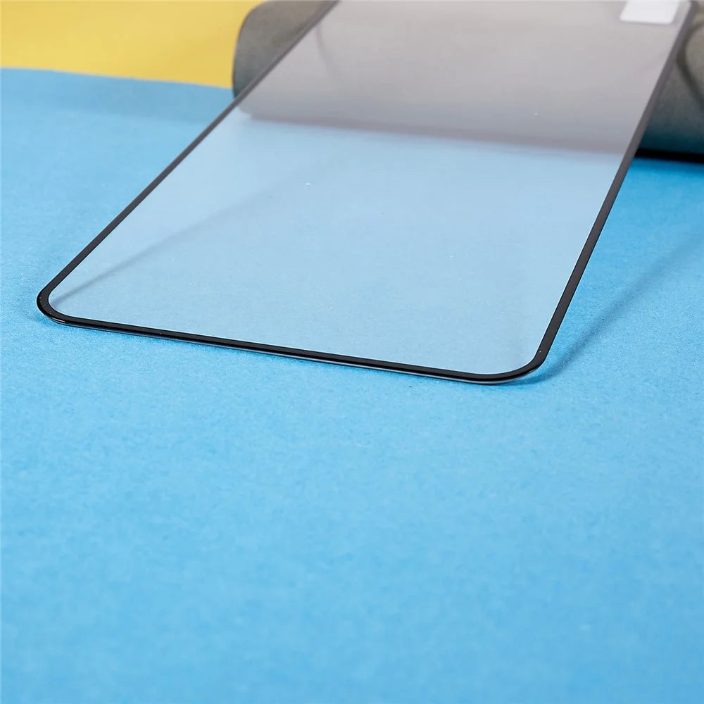 For Samsung Galaxy A04e 4G / F04 4G / M04 4G Silk Printing Full Screen Protector Black Edge Full Glue Tempered Glass Film - 5