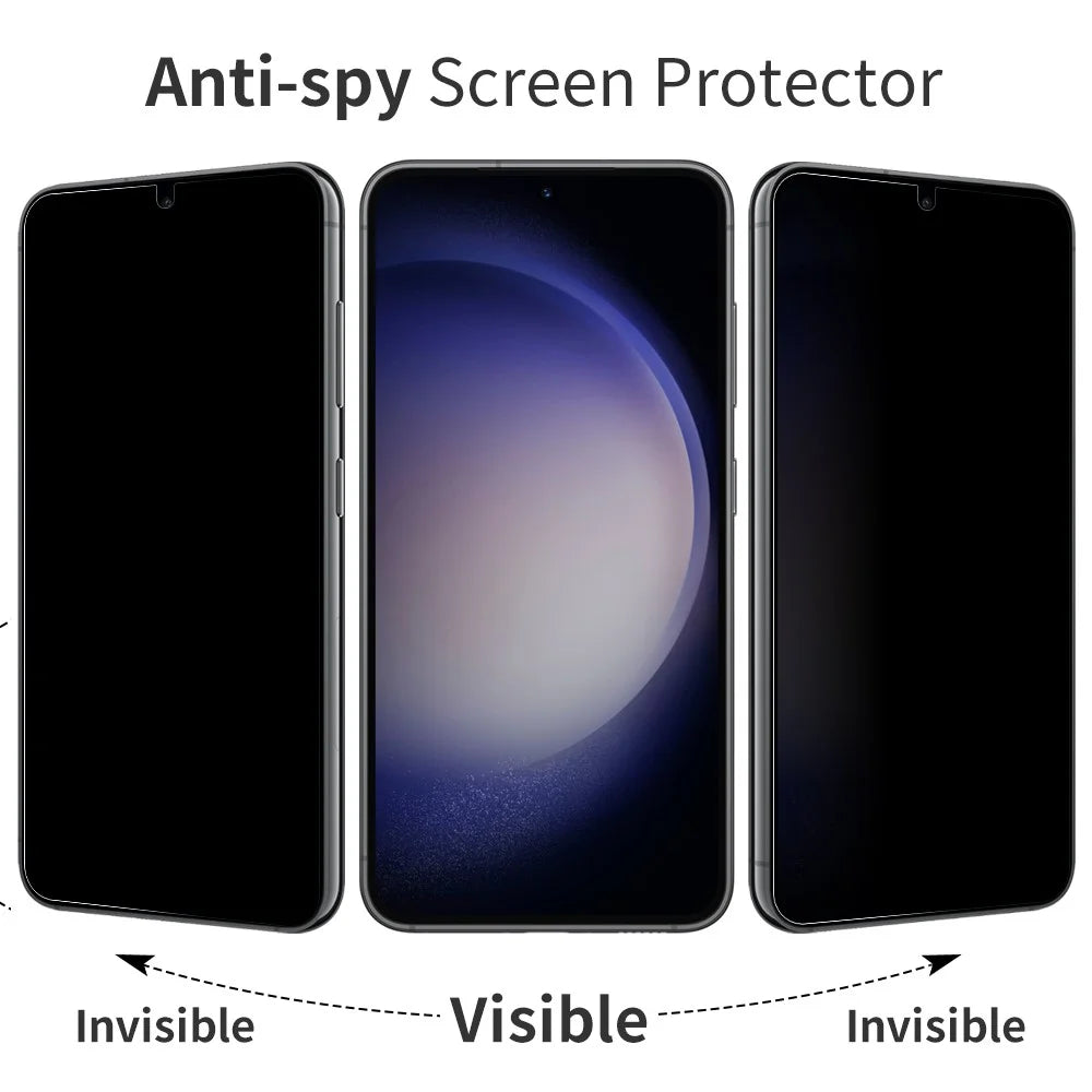 NORTHJO A++ For Samsung Galaxy S22 5G / S23 Anti-peep Tempered Glass Film Ultra Clear 2.5D 0.3mm Screen Protector Support Fingerprint Unlock - 4