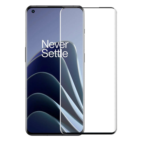 NORTHJO A+ For OnePlus 10 Pro 5G / 9 Pro 5G Tempered Glass Screen Protector Side Glue 3D Curved Ultra Clear Film - Black - 1