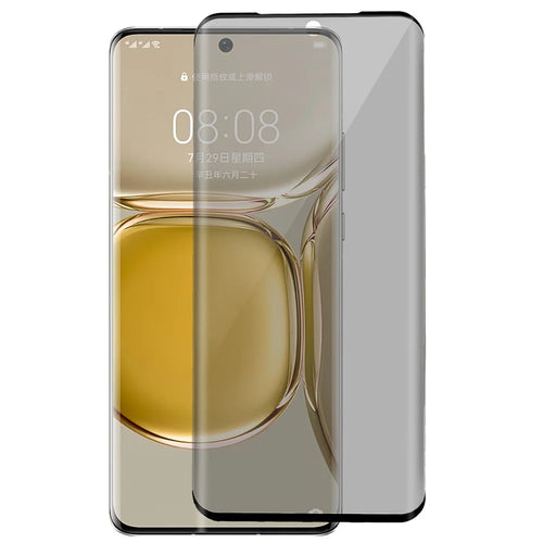 RURIHAI For Huawei P50 Pro 4G Privacy Screen Protector 3D Curved Side Glue Tempered Glass Film Touch Sensitive - 1