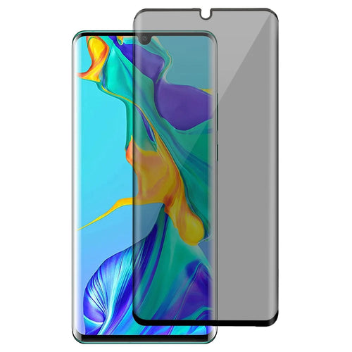 RURIHAI For Huawei P30 Pro Privacy Screen Protector 3D Curved Full Cover Tempered Glass Film - 1
