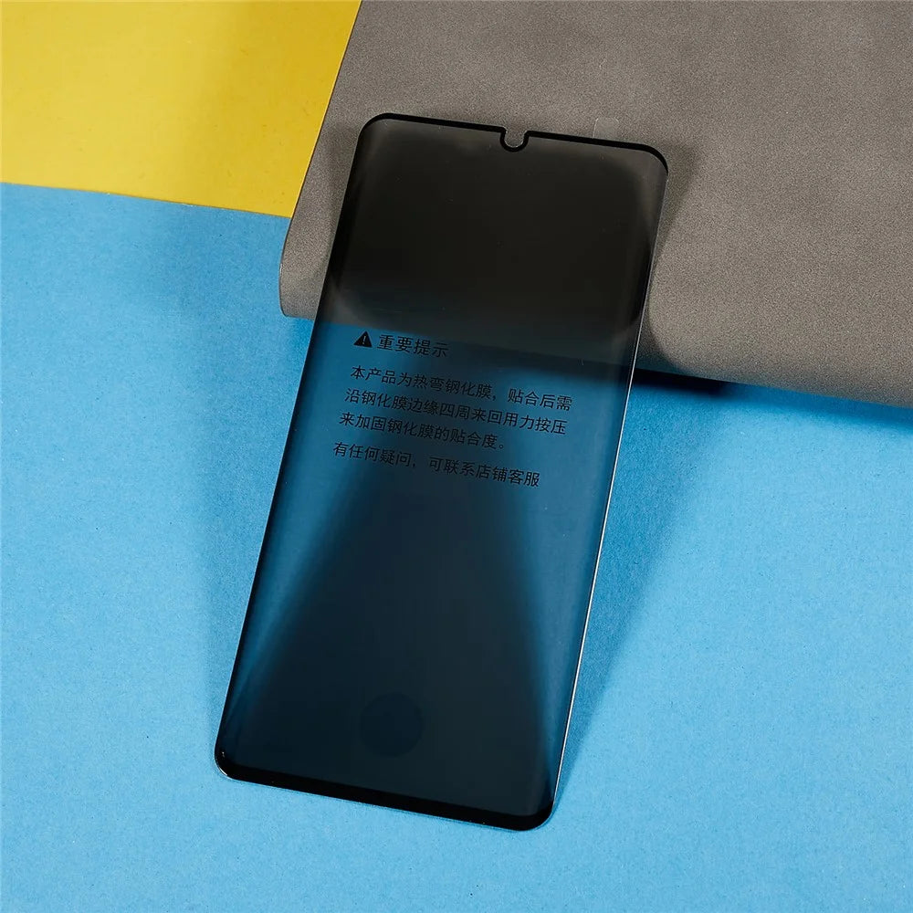 RURIHAI For Huawei P30 Pro Privacy Screen Protector 3D Curved Full Cover Tempered Glass Film - 5