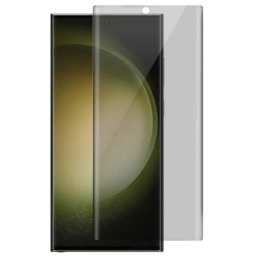RURIHAI For Samsung Galaxy S23 Ultra Privacy Tempered Glass Film 3D Curved Side Glue Anti-Peeping Screen Protector - 1