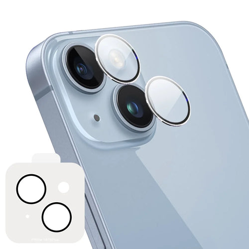 ENKAY HAT PRINCE For iPhone 14 / 14 Plus Camera Lens Protector Silk Printing HD Tempered Glass Lens Film with Installation Tool - 1