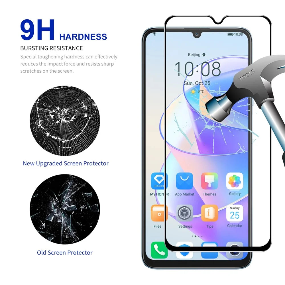 ENKAY HAT PRINCE for Honor X7a 4G 0.26mm 2.5D 9H Hardness Full Screen Protector Full Glue HD Clear Tempered Glass Film - 3