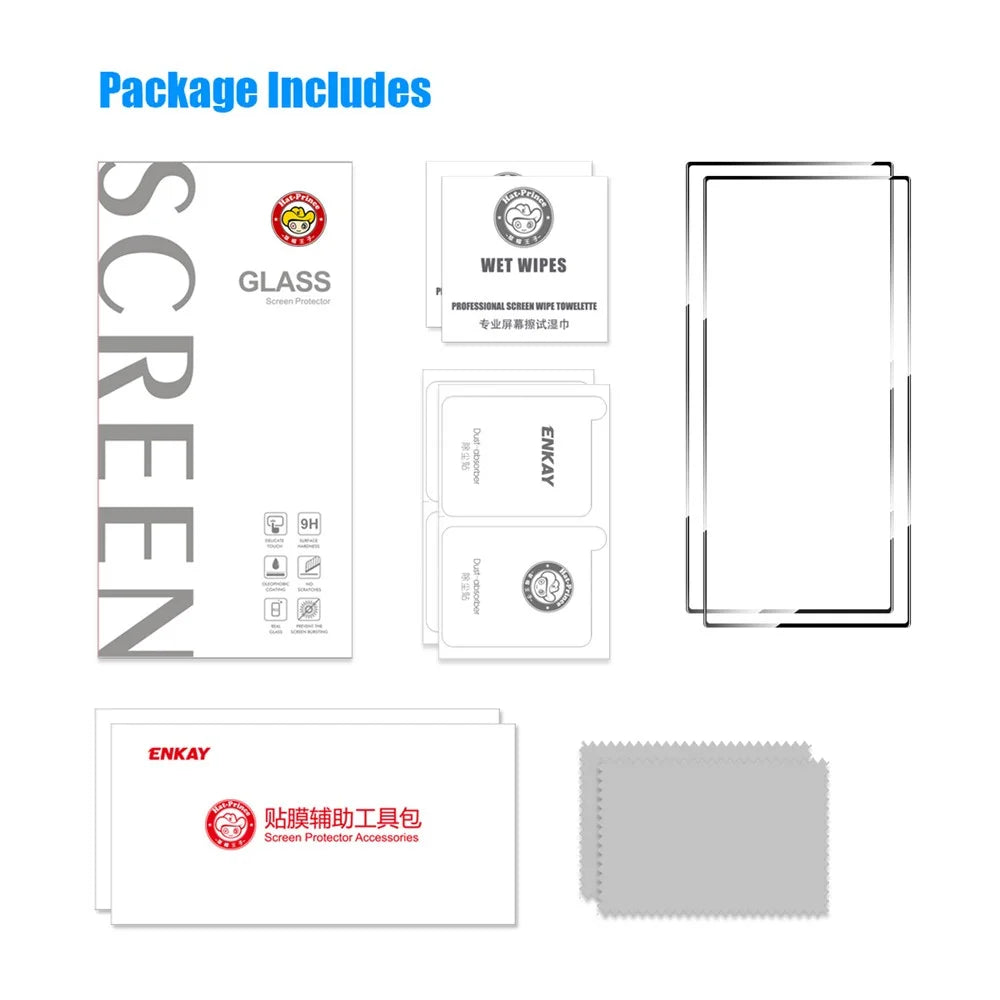 ENKAY HAT PRINCE 2Pcs for ZTE nubia Red Magic 8 Pro 5G / 8 Pro+ 5G 0.26mm 9H 2.5D Full Screen Protector Ultra Clear Full Glue Tempered Glass Film - 7