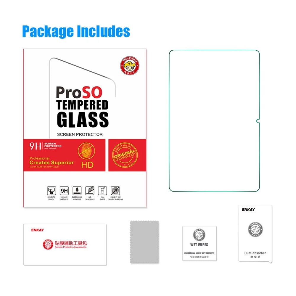 ENKAY HAT PRINCE For Huawei MatePad SE 10.1 2022 Tempered Glass Film 0.33mm 9H 2.5D Ultra Clear Anti-explosion Screen Protector - 7