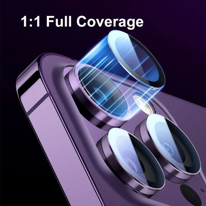 ENKAY HAT PRINCE For iPhone 13 Pro / 13 Pro Max Camera Lens Protector Tempered Glass Silk Printing Lens Film with Installation Tool - 4
