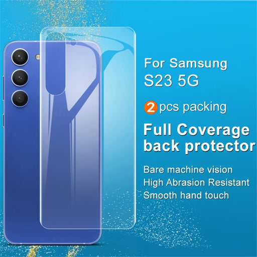 IMAK 2Pcs / Set For Samsung Galaxy S22 5G / S23 Hydrogel Film III Phone Back Protector Explosion-proof TPU Back Film - 2