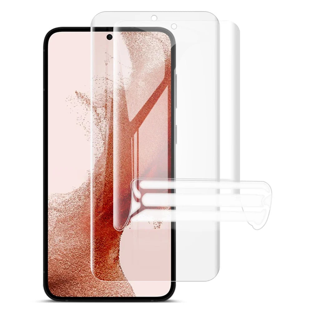 IMAK 2Pcs / Set Hydrogel Film III for Samsung Galaxy S22+ 5G / S23+ Soft TPU Phone Screen Film HD Clear Full Screen Protector - 1