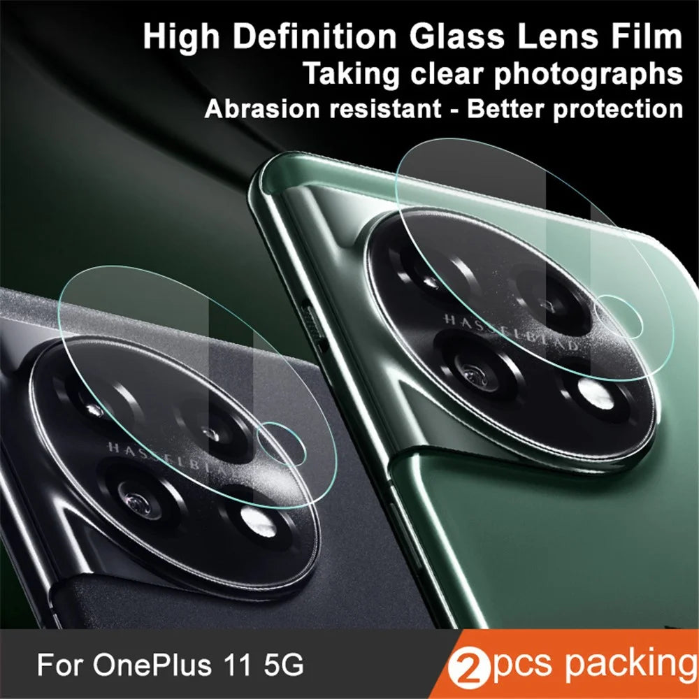 IMAK 2Pcs / Set For OnePlus 11 5G Super Clear Tempered Glass Lens Film Camera Lens Protector - 2