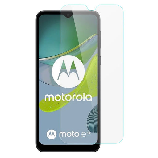 AMORUS For Motorola Moto E13 4G High Aluminum-silicon Glass Screen Protector 2.5D Arc Edge Anti-explosion Film - 1