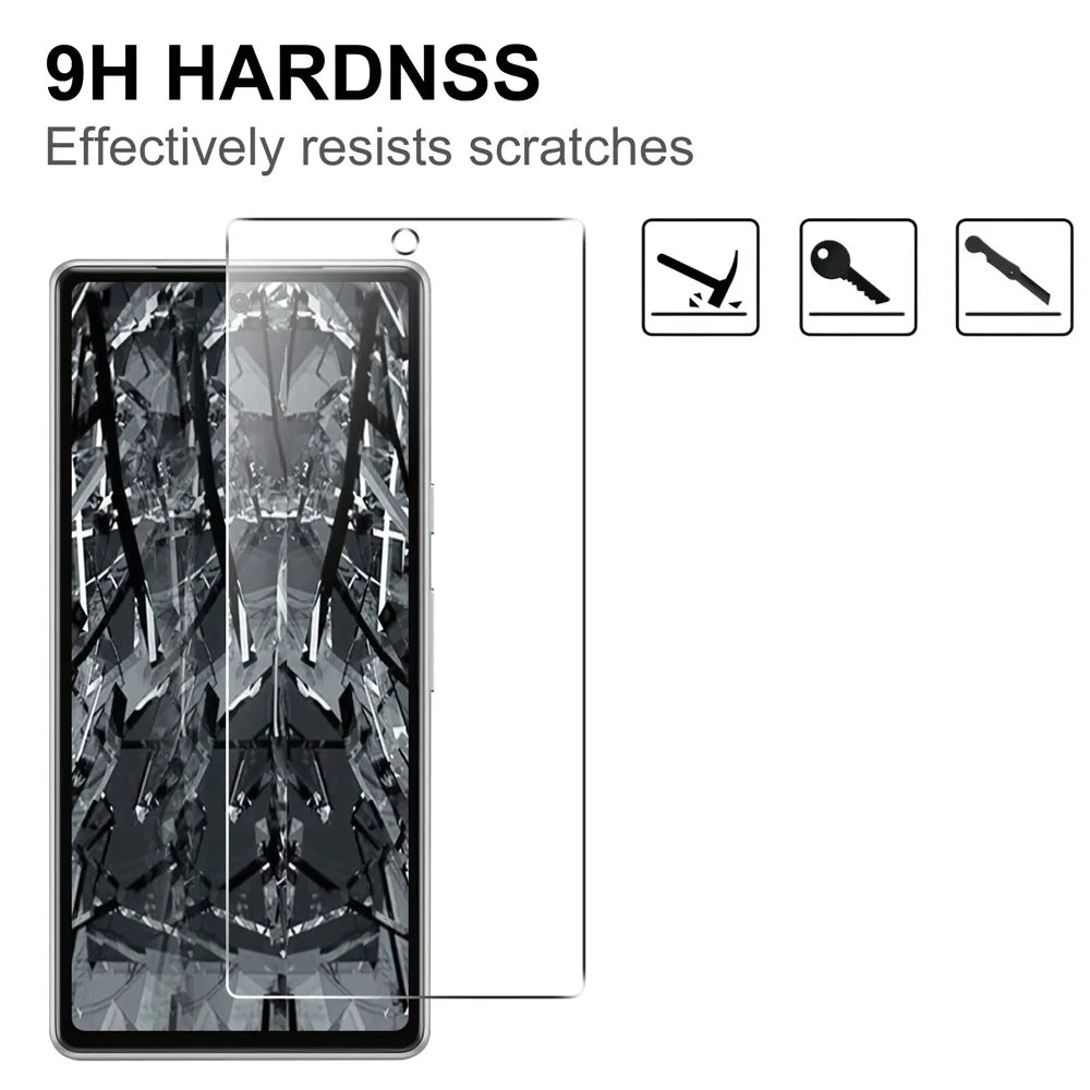 Anti-scratch HD Clear Tempered Glass Film For Google Pixel 7a Anti-explosion 2.5D Arc Edge Screen Protector - 3