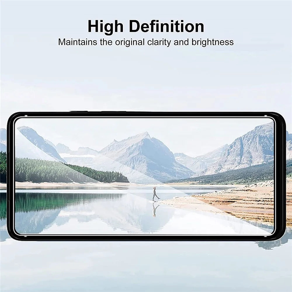 For Motorola Moto G52 4G 2.5D Arc Edge Tempered Glass Film Anti-explosion Fingerprint-free Screen Protector - 3