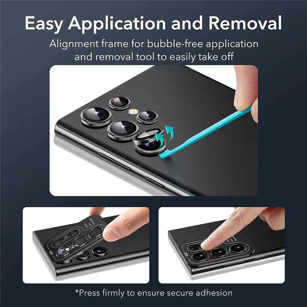 For Samsung Galaxy S23 Ultra 1 Set Camera Lens Protector Tempered Glass Anti-explosion Camera Lens Film - 4