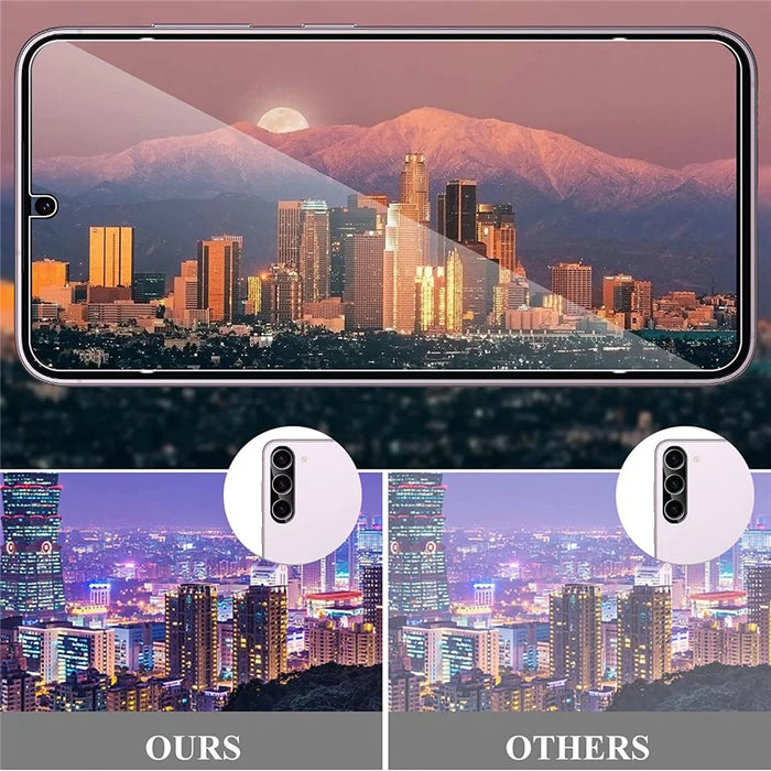 For Samsung Galaxy S23 Tempered Glass Screen Protector Anti-explosion Film + HD Clear Camera Lens Protector - 4
