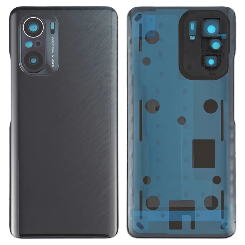 For Xiaomi Redmi K40 Pro M2012K11C OEM Battery Housing Back Cover with Camera Ring Lens Cover Replacement - Black - 1